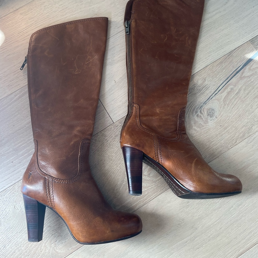 Frye Miranda back zip boot